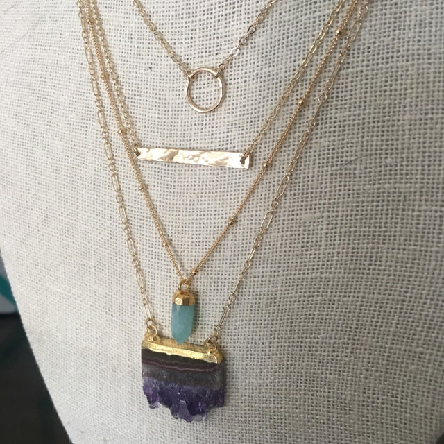 delicate jewelry handmade in Charleston SC by ThistleandThatch