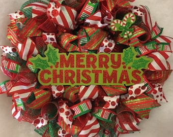 Christmas wreath red and green Christmas wreath Christmas Wreath, Christmas Wreaths, Winter wreath, x-mas wreath, x-mas