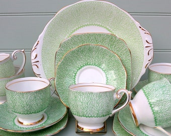 Vintage Deco Bell China Tea set for 6