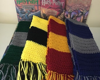 adult Harry Potter Scarf, Gryffindor scarf, Ravenclaw scarf, Hufflepuff scarf, Slytherin scarf, Hogwarts scarf, Harry Potter costume