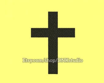 Cross Embroidery Design - 6 Sizes - INSTANT DOWNLOAD