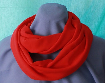Infinity Scarf, Orange, Chiffon