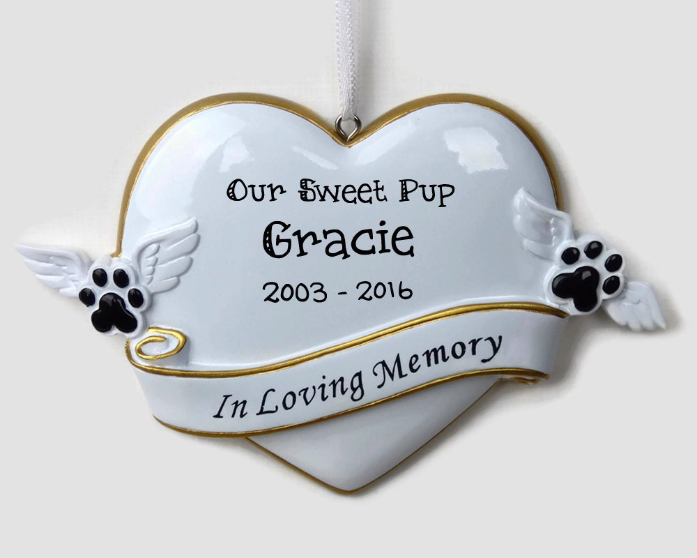 Pet Memorial Personalized Ornament Dog Remembrance Cat