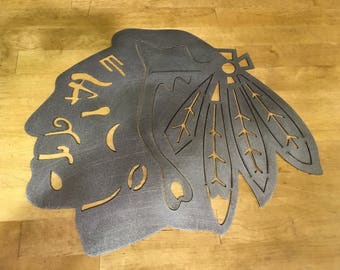 Chicago Blackhawks Steel metal wall art