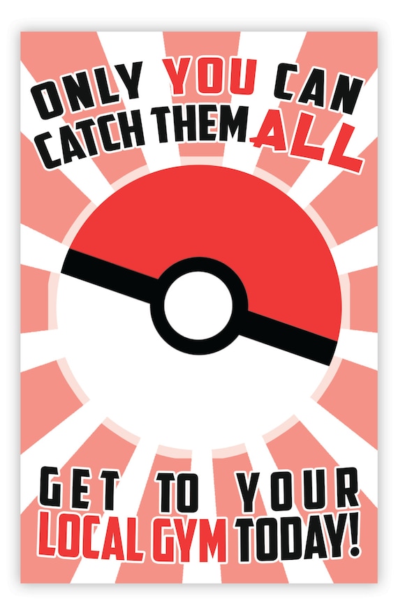 Pokemon Poster // Limited Edition // Only You Can Catch Them