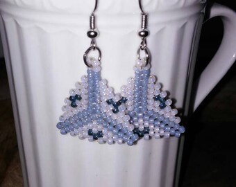 Beautiful hand beaded earrings