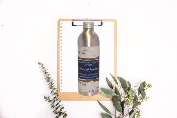Organic aromatherapy oil against hair loss and dandruff for men "Wind of freedom"