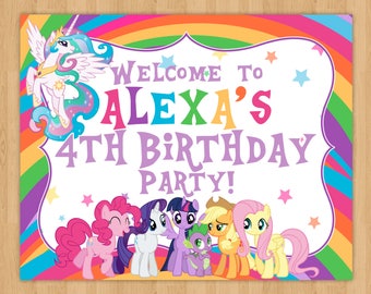 My Little Pony Party Sign