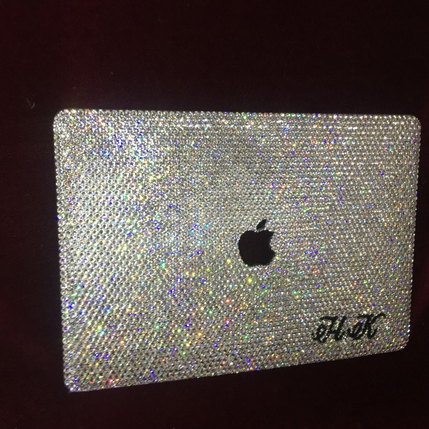 Apple Watch case bling handmade rose gold white opal crystal