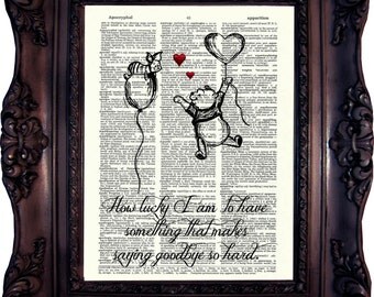 Best friend Gift Winnie the Pooh Art Winnie the Pooh Quote Winnie the Pooh Print Winnie the Pooh Nursery Winnie the Pooh Baby Shower C:726
