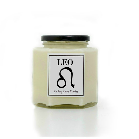 Leo Candle Leo Gift Star Sign Candle Zodiac Candle