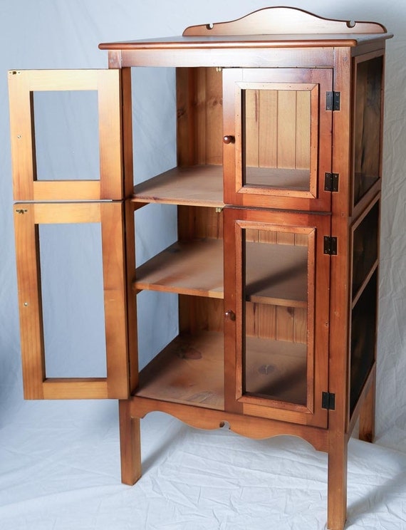 Wooden Meat Safe 4 Doors Kitchen Pantry