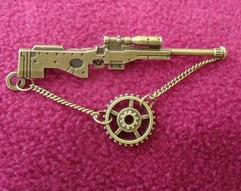 Steampunk Brooch .Steampunk Lapel Pin. Diesel punk Brooch with or with out Birthstone of your choice.