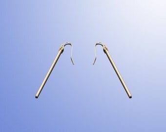 Sticks earrings long sticks earrings gold plated sticks earrings