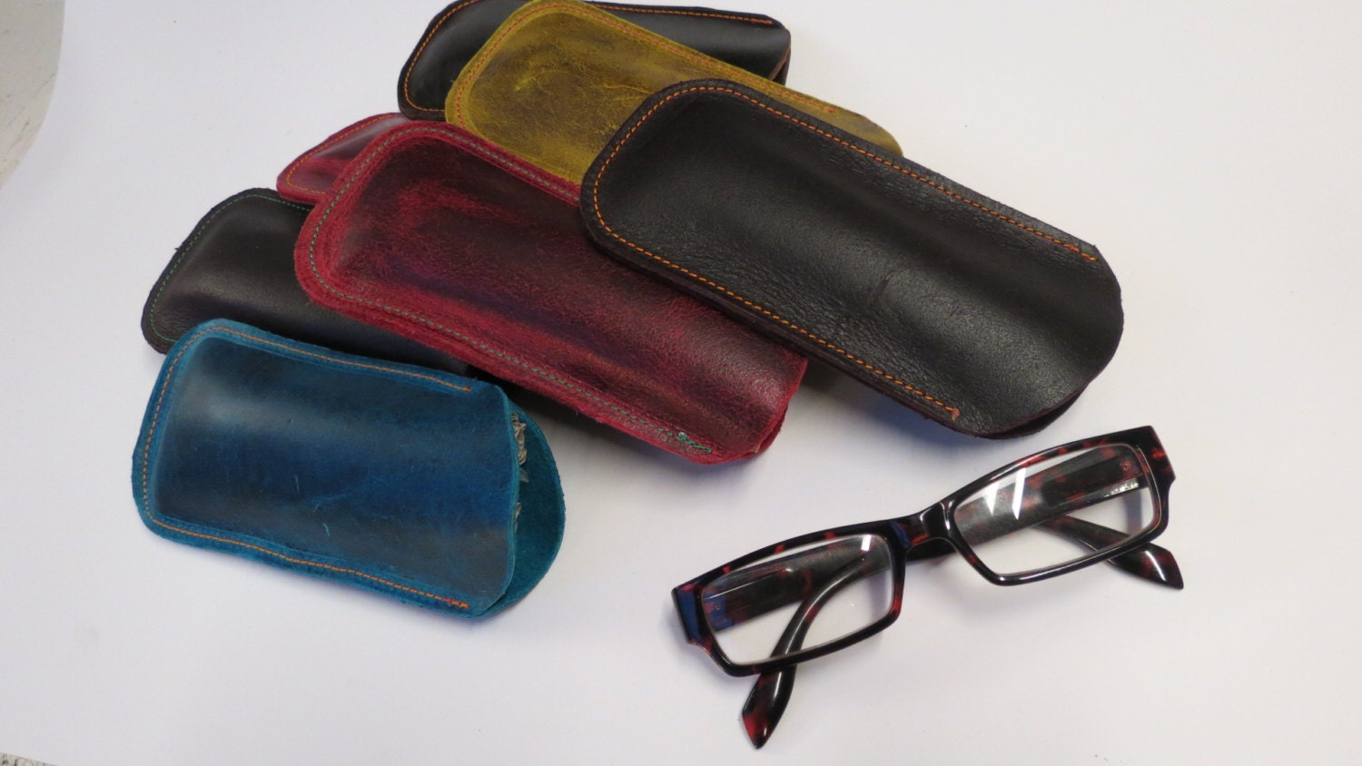 Reading Glasses Case Leather Glasses Case Slipin Glasses