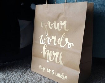Custom Gift Bag, Wedding Gift Bag, Personalized Gift Bag, Craft Paper Gift Bag, Groomsman Gift Bag, Bridesmaid Gift Bag, Christmas, Gift Set