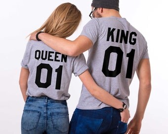 Blue Plaid Shirts King Queen 01 Couples Plaid Shirts