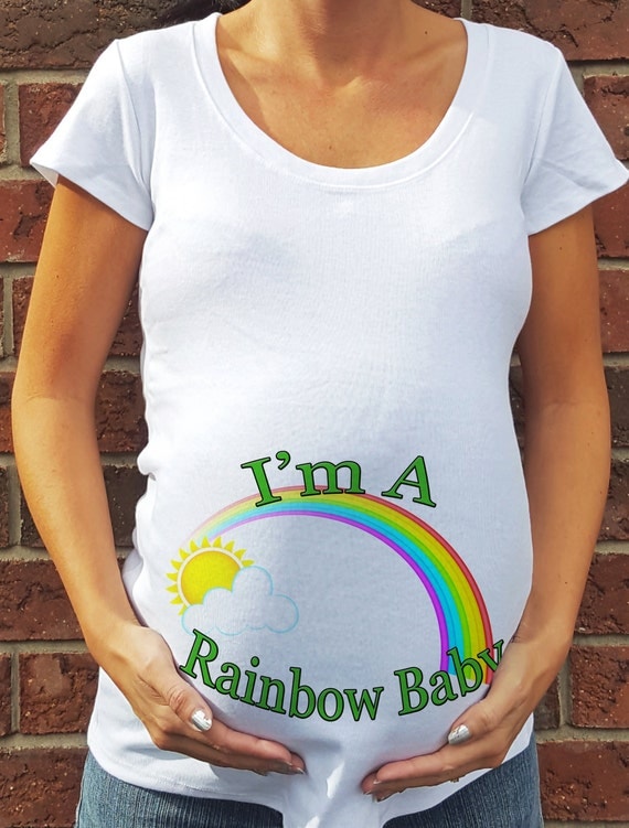 Download I'm A Rainbow Baby Maternity Shirt Baby Birth Announcement