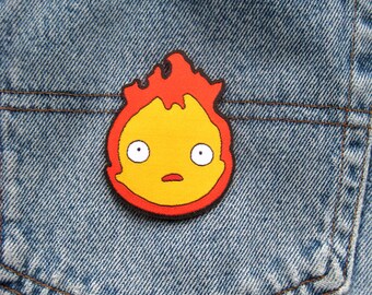 Studio Ghibli , Calcifer Iron on Patch