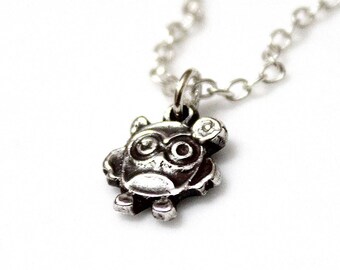 Tiny owl necklace, Owl Necklace, Sterling Silver, Owl Necklace, Silver Owl Jewelry, Gold filled, Animal necklace, Birthday gift.