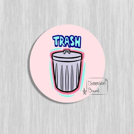 aesthetic sticker art trash notebook sticker laptop stickers