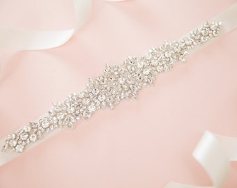 Bridal belt - wedding belt - bridal sash - wedding sash - rhinestone sash - crystal sash - rhinestone bridal belt - bridal sashes and belts
