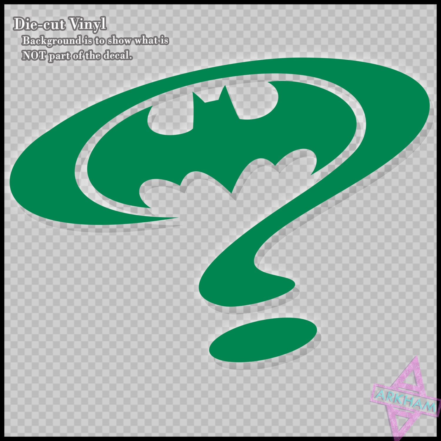 Batman Riddler Vinyl Sticker