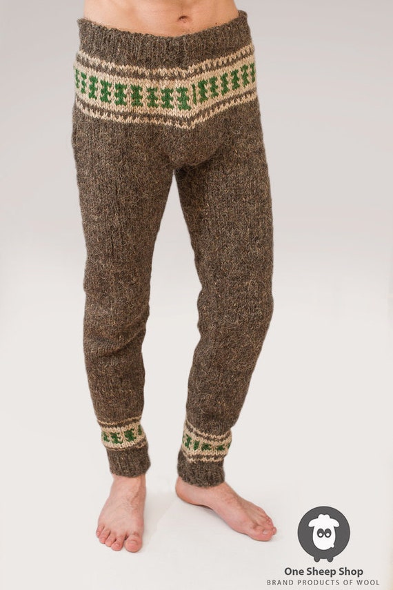 Woolen trousers Wool pants Warm woolen pants Knitted