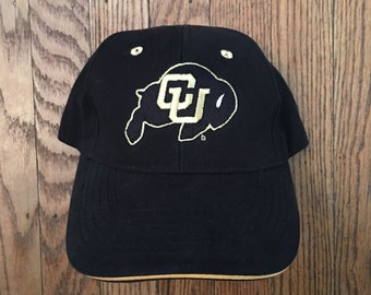 Vintage 90s Colorado Buffaloes NCAA Strapback Hat Baseball Cap