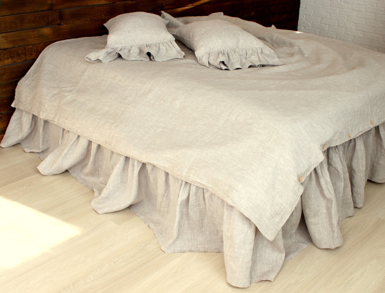 King duvet cover linen duvet pure linen bedding king