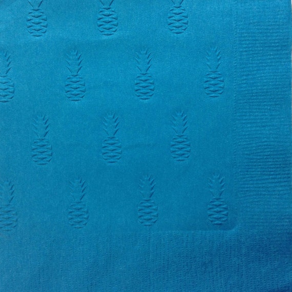 Pineapple Napkin Embossed Paper Napkin Caribbean Wedding Pool