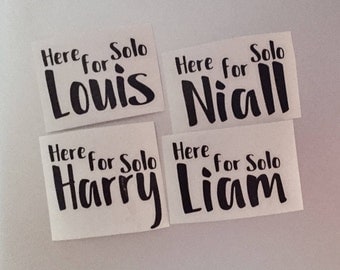 One Direction Stickers, Vinyl Decals, Laptop Stickers, Solo Harry Styles, Niall Horan, Liam Payne, Louis Tomlinson, Phone Stickers
