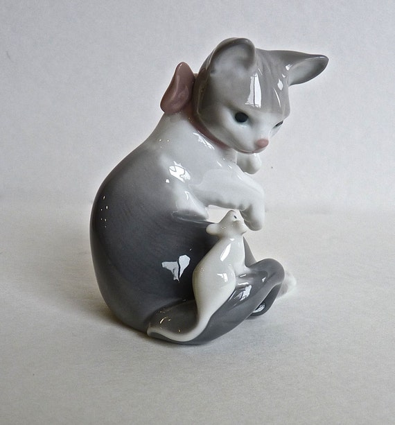 lladro figurines cat