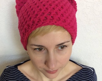 Pink Pussyhat-Pussyhat-Science March Hat-Pink Pussycat Hat-Pussyhat Project-Pink Pussy Hat-Kids Pussycat Hat