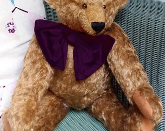 Teddy bear, Handmade teddy bear, Artist Bear, Jointed bear, Mohair teddy bear, Vintage bear, Old teddy bear, Gift for her, Growling bear