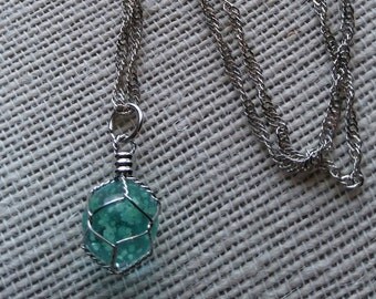 Wire Wrapped Necklace/Glow in the Dark/Trendy 2017 Jewelry/Clothing Accessories/Gifts for Her/Best Friend/Mothers Day Gift
