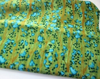 Yardage of Michael Miller's Climbing Blossoms in Olive