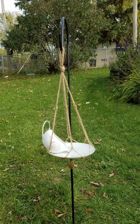 Gravy Boat Bird Feeder teacup Bird Feeder Porcelain Bird