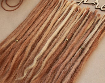 Human hair dreadlock extensions 30 pieces