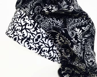 Midnite Bouffant Scrub Hat, Scrub Cap, Surgical Scrub Hat, OR Hats, Scrub Hats for Women, ORHatsByBonita, Surgical Scrub Caps