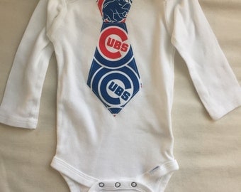 Chicago Cubs Tie Onesie