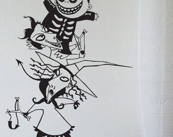 Nightmare Before Christmas - Lock Shock and Barrel - Halloween Vinyl Wall Decal