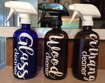 spray bottle labels etsy