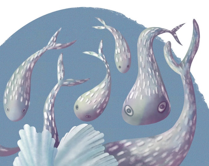 Underwater - printable digital illustration