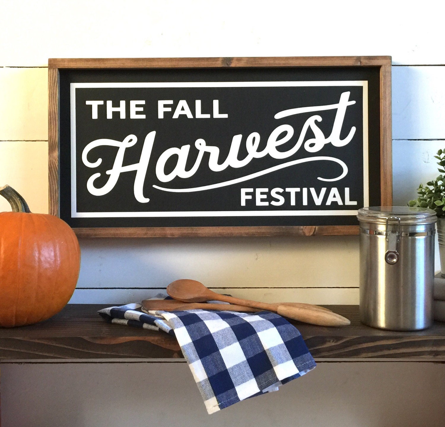 The Fall Harvest Festival Rustic Wood Sign Fall Decor The Fall Harvest Festival Rustic Wood Sign Fall Decor
