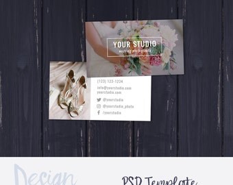 Photography Business Card Template | Wedding Photography Business Card Template | Photoshop Template | Photography Marketing