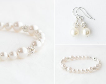 Pearl Bridesmaid Jewelry Set of 5, Bridesmaid Gift Set of 6 Bridesmaid Jewelry Set of 4 Bridesmaid Gift Set of 5 Bridesmaid Jewelry Set of 6