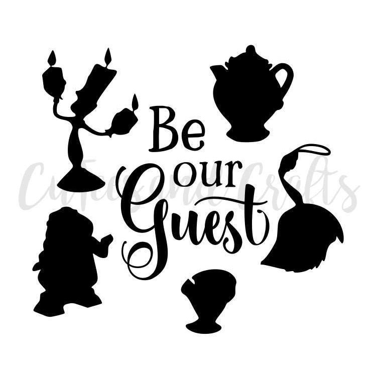 Beauty and the Beast Be Our Guest SVG PNG