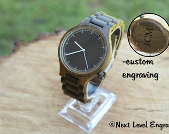 Brother Gift, Watches for Men, Birthday Gift, Brother in Law, Boyfriend Gift ideas Anniversary Gift Engraved Wood Watch Mens Personalized
