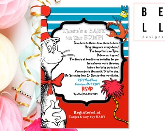 Customized Shower Invite | PRINTABLE | Dr. Seuss Baby Shower
